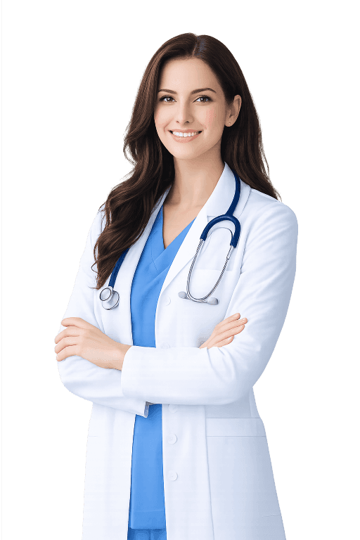 Doctor smiling with stethoscope